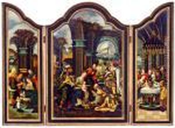 Flugelaltar (triptychon) - view 1