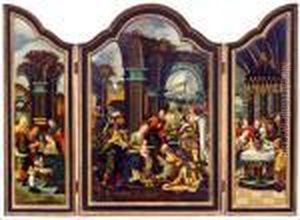 Flugelaltar (triptychon) by Pieter Coecke Van Aelst