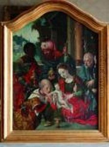 Adoration Des Rois Mages by Pieter Coecke Van Aelst