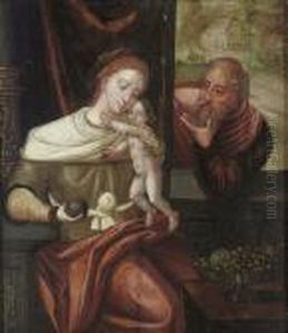 The Holy Family by Pieter Coecke Van Aelst