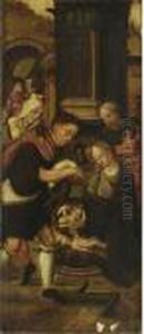 The Adoration Of The Shepherds by Pieter Coecke Van Aelst