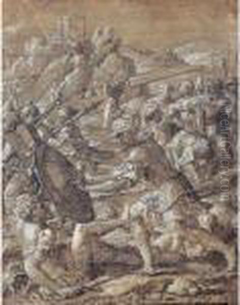 Roman Battle Scene - view 1