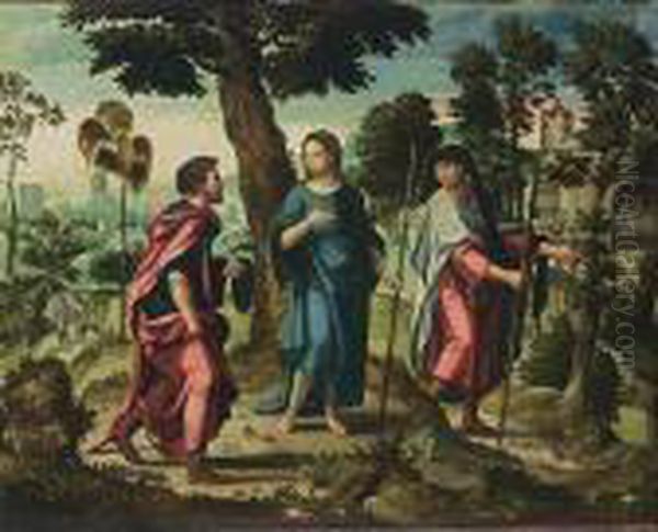Christ And His Disciples On Their Way To Emmaus - view 1