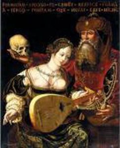 An Allegory Of The Transience Of Earthly Beauty by Pieter Coecke Van Aelst