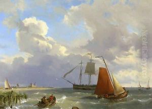 Shipping in a Choppy Estuarry by Hermanus Jr. Koekkoek