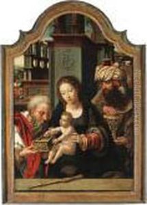 The Adoration Of The Magi by Pieter Coecke Van Aelst