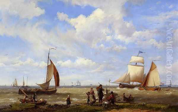 Shipping off the Dutch Coast - view 1