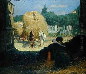 Harvest Time by Leopold Karl Walter von Kalckreuth