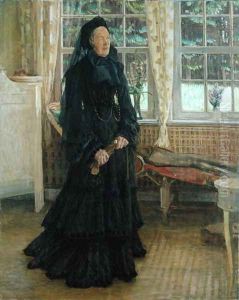 Marie Zacharias 1828-1907 Rainy Day by Leopold Karl Walter von Kalckreuth