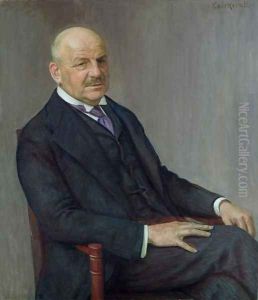 Portrait of Alfred Lichtwark 1852-1914 by Leopold Karl Walter von Kalckreuth