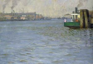 Sunday Atmosphere on the Elbe St Paul Landing Bridge 2