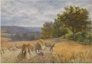 Harvesting In Surrey by George Vicat Cole