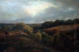 Foragers In A Landscape by George Vicat Cole