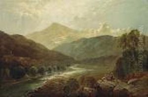 An Extensive Landscape With Cattle Andfigures