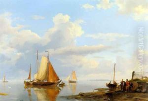 Figures Coming Ashore in a Calm