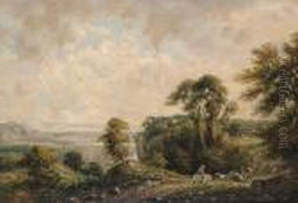 Herding Cows On A Country Pathmonogrammed And Dated 'vc 1878' (lower Left) - view 1