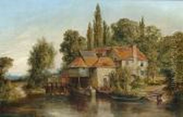 The Old Mill, Thought To Be At Henley by George Vicat Cole