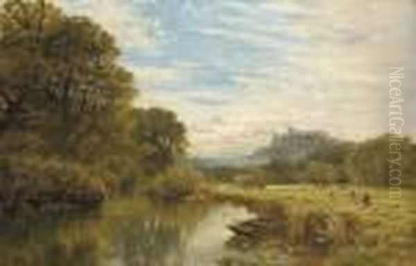 Windsor Castle, From A Backwater - view 1