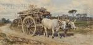 Ox Cart Carrying Logs