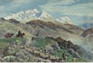 Herders In The Roman Campagna by Enrico Coleman