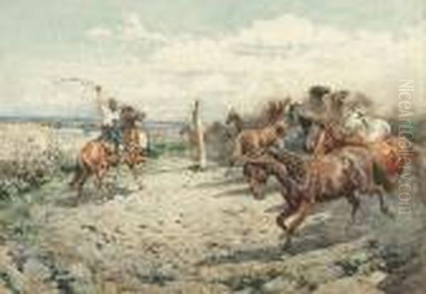 Lassoing The Wild Horses - view 1