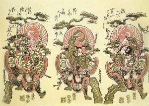 Mitate no Soga- Juro, Goro, and Yoshihide 1744-48 by Torii Kiyonobu II