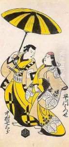 Hayakawa Hatsuse and Nakamura Shichisaburo 1702 by Torii Kiyonobu