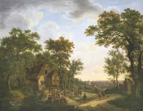 Festivities by the watermill - view 1