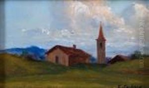 Paesaggio Con Campanile