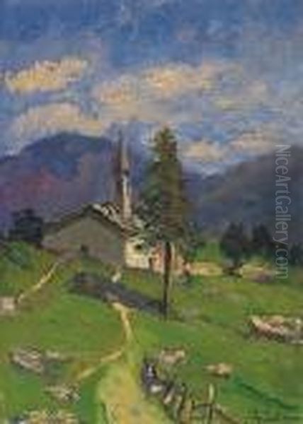 Paesaggio Con Chiesetta - view 1