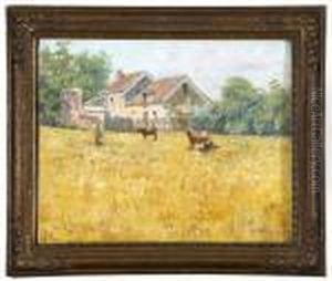Campagna Con Scena Di Mungitura