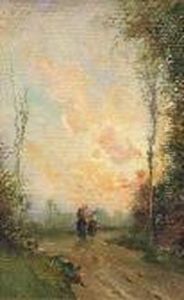 Paesaggio Con Figure by Giovanni Colmo