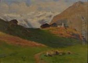 Paesaggio Con Baite by Giovanni Colmo