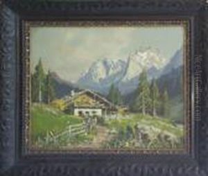 214.g. Colmo. Paesaggio Di Montagna Con Baita