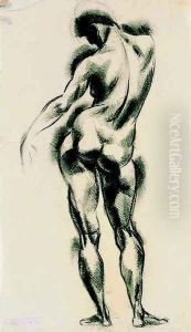 Nude Standing c. 1920 by Erzsebet Korb
