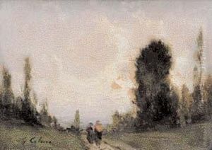 Paesaggio Con Figure by Giovanni Colmo