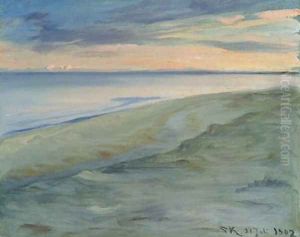 The Beach Skagen by Peder Severin Kroyer