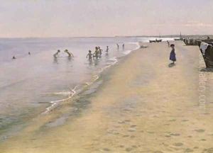 Summer Day at the South Beach of Skagen