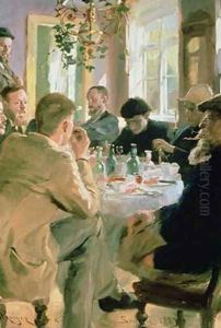 Lunchtime by Peder Severin Kroyer