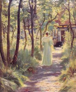 Marie in the Garden by Peder Severin Kroyer