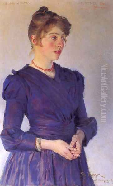 Portrait of Marie Kroyer by Peder Severin Kroyer