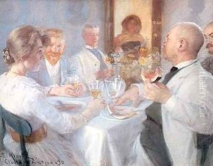 Comida en Antino by Peder Severin Kroyer