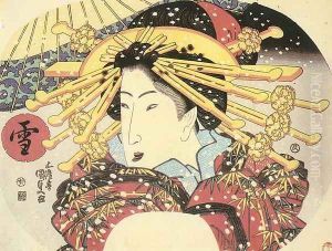 Snow 1831 by Utagawa Kunisada