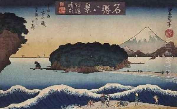 Improving weather at Enoshima - view 1