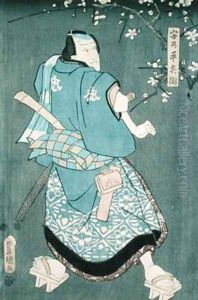 Detail of Character Two from Five Characters from a Play by Toyokuni by Utagawa Kunisada