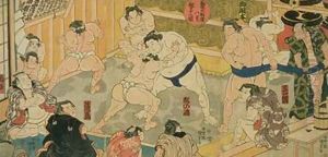 One of eight views of Kanjin Sumo