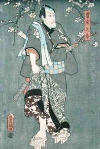 Detail of Character Three from Five Characters from a Play by Toyokuni by Utagawa Kunisada