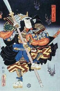 Kamezo As The Warrior Monk in a scene from Sembouzakura at the Ichimura Theatre