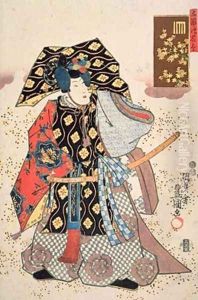Autumn Maple from the series Flowers for the Five Festivals by Utagawa Kunisada