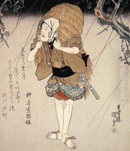 Onoe Kikugoro III in the role of a lover